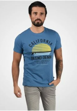 Le moins cher 🔥 Blend CALIFO - T-shirt Imprimé - Federal Blue 🛒